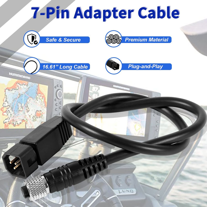 كابل محول سونار عالمي، أسود، ل - مراجعة Fish Finder Transducer وسعره