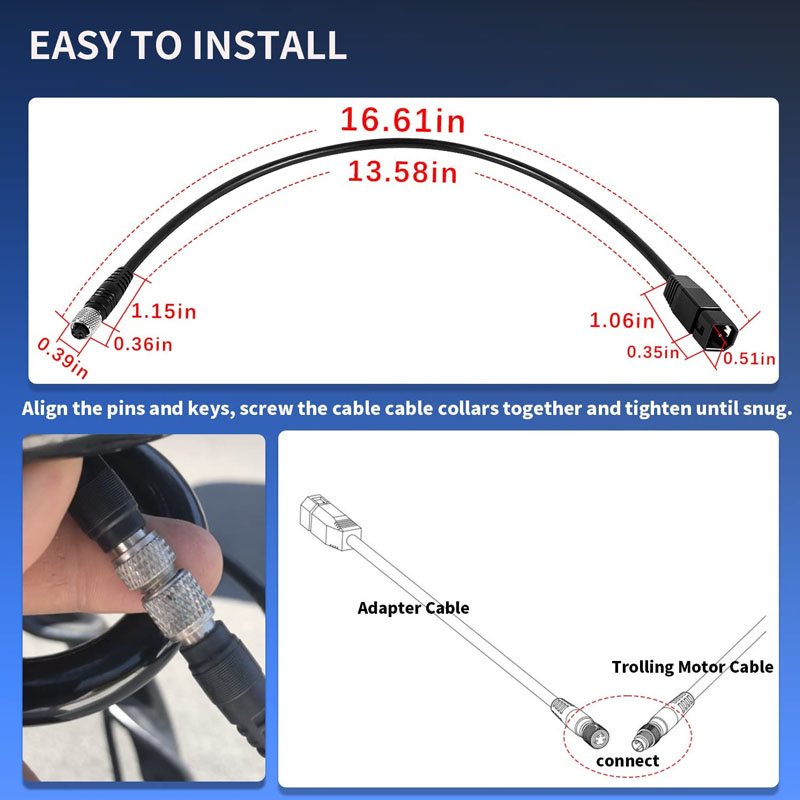 كابل محول سونار عالمي، أسود، ل - مراجعة Fish Finder Transducer وسعره