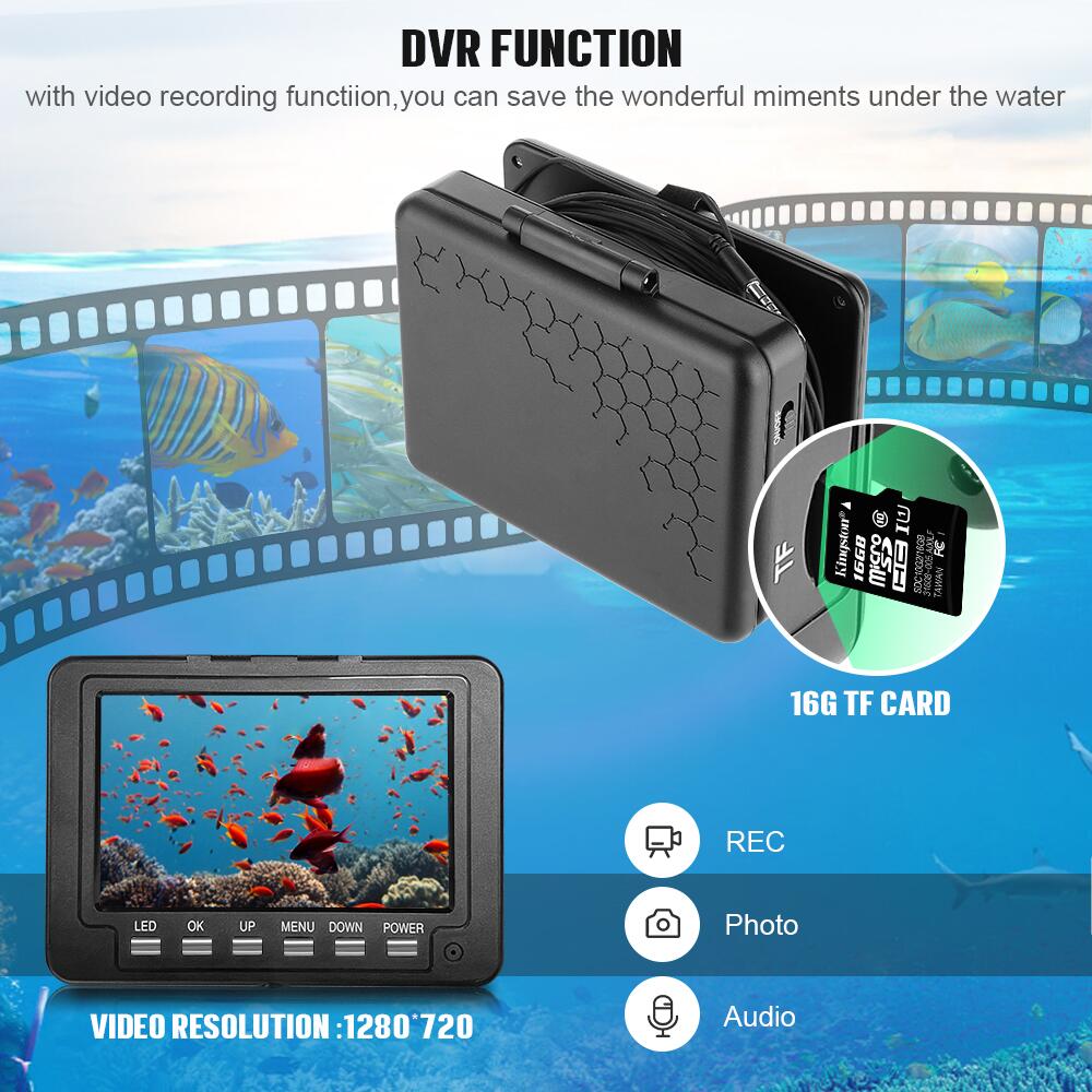 كاميرا صيد تحت الماء - بطارية  - مراجعة Fish Finder Portable وسعره