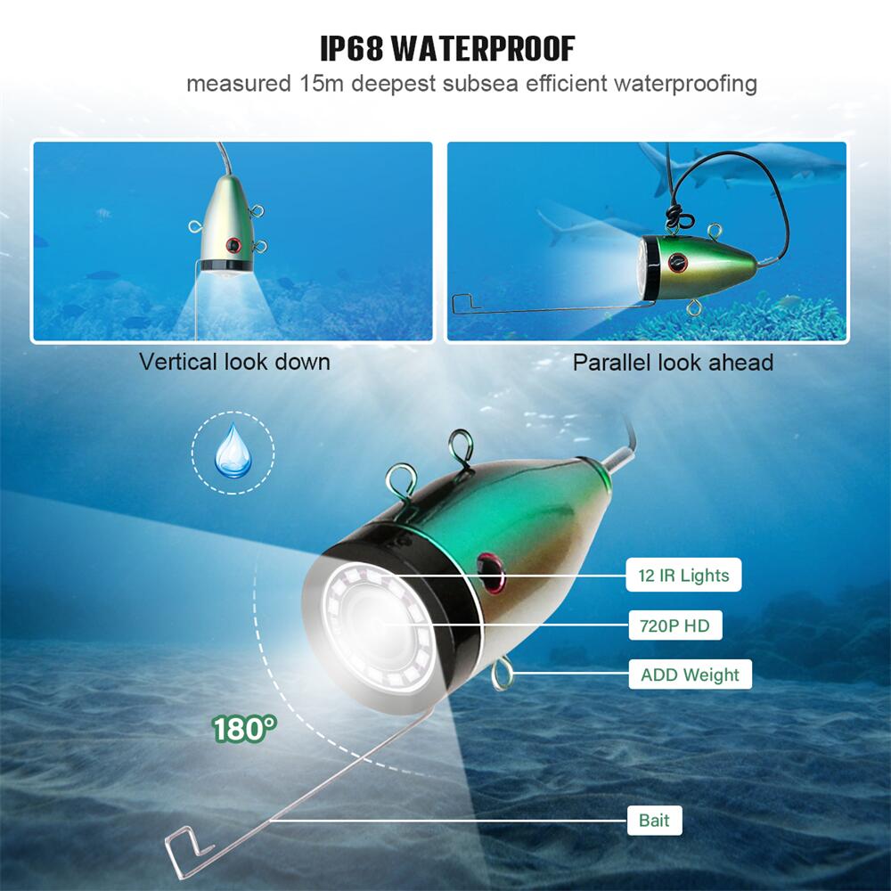 كاميرا صيد تحت الماء - بطارية  - مراجعة Fish Finder Portable وسعره