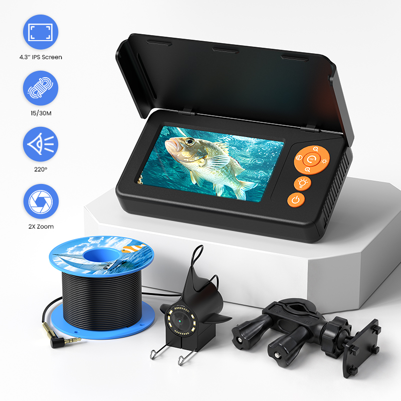كاميرا صيد تحت الماء بشاشة 4.3 - مراجعة Fish Finder Portable وسعره